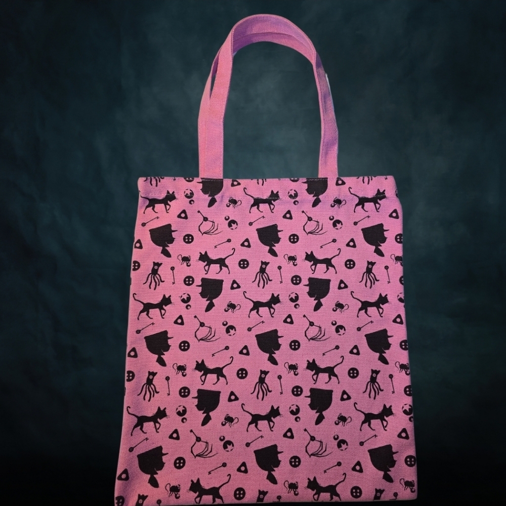 Coraline‎ Silouette Tote Bag- Pink & Black - Picture 5 of 5